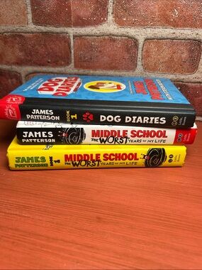 3 Kids/Teens Books James Patterson Middle School, Dog Diaries